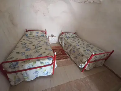Cama o camas de una habitación en Cueva Rural con Encanto