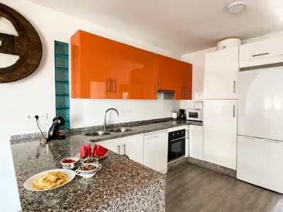 Una cocina o zona de cocina en Blue Nest I Private Pool I BBQ I AC I Terrace