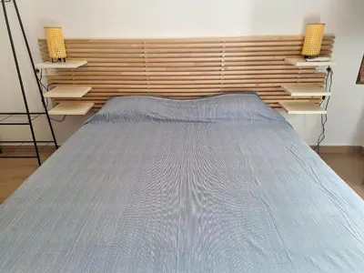 Cama o camas de una habitación en Amanecer Azul Bajo Vera Coast