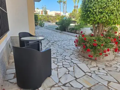 Jardín al aire libre en Amanecer Azul Bajo Vera Coast