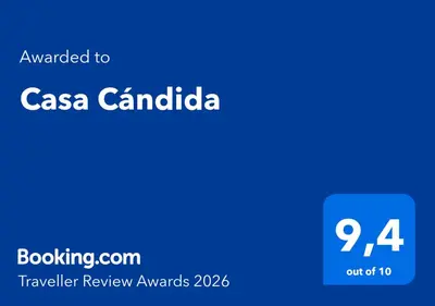Certificado, premio, señal o documento que está expuesto en Casa Cándida