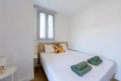 Cama o camas de una habitación en TrendyHomes Almerimar Beach, aire acondicionado, piscina, internet