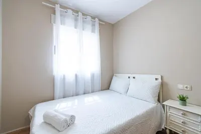 Cama o camas de una habitación en Casa Moraira - By Aloha Palma