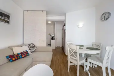 Zona de estar de AlmeriaSuite Las Caracolas Beach