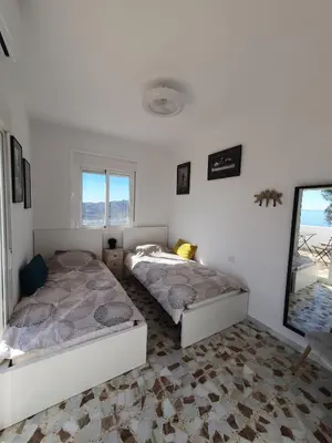 Cama o camas de una habitación en Casa Luna
