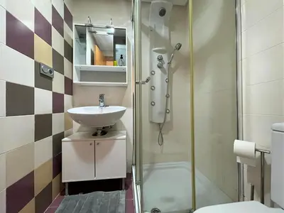 Un baño de Apartment in Roquetas near Playa Serena Beach