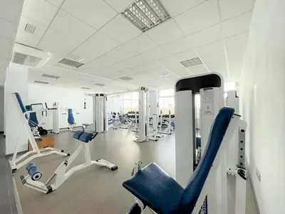 Gimnasio o instalaciones de fitness de Apartment in Roquetas near Playa Serena Beach