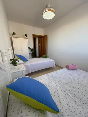 Cama o camas de una habitación en Casa Alfonso Terraza y piscina