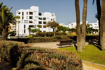 Jardín al aire libre en Gaviotas Playa