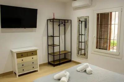 Cama o camas de una habitación en Gaviotas Playa