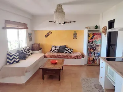 Cama o camas de una habitación en Gran Terraza San Jose Apartment