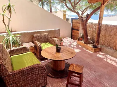 Zona de estar de Gran Terraza San Jose Apartment
