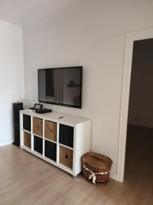 Una televisión o centro de entretenimiento en Casa rural la Antigua