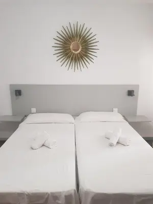 Cama o camas de una habitación en Apartamento arcos céntrico y en la costa