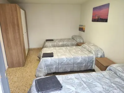 Cama o camas de una habitación en La posada del Mozarabe