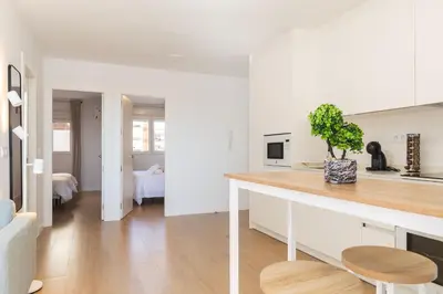 Una cocina o zona de cocina en El Cable Apartament- A estrenar, apartamento céntrico y cerca de la playa