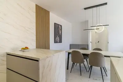 Una cocina o zona de cocina en Mojacar Fantásticas Vistas al Mar Piscina Wifi