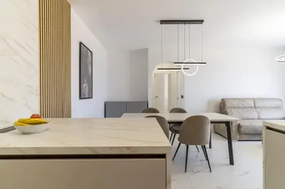 Una cocina o zona de cocina en Mojacar Fantásticas Vistas al Mar Piscina Wifi