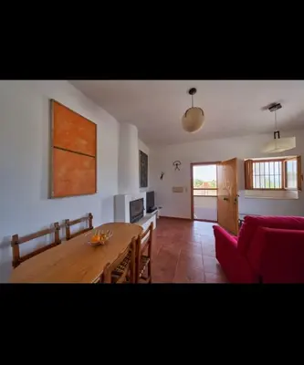 Una televisión o centro de entretenimiento en Casa Sabina