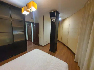 Cama o camas de una habitación en Ático con amplia terraza en Almería