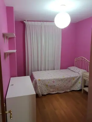 Cama o camas de una habitación en Ático con amplia terraza en Almería
