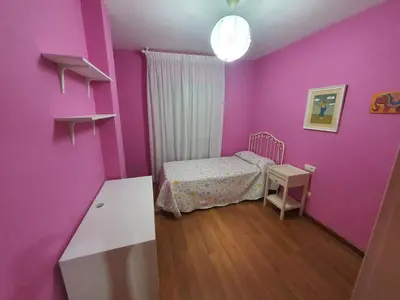Cama o camas de una habitación en Ático con amplia terraza en Almería
