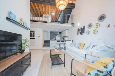Una cocina o zona de cocina en Apartamentos San Francisco con Terraza privada by Expoholidays