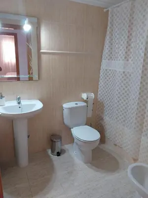 Un baño de Ático con vistas al mar