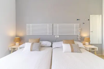 Cama o camas de una habitación en Sol y Playa Vera Vida