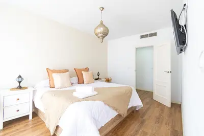 Cama o camas de una habitación en La Azotea - By Aloha Palma