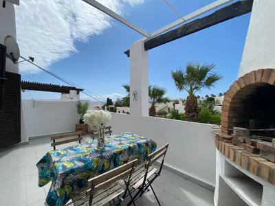 Un balcón o terraza de Apartamento BLANCO MOJACAR