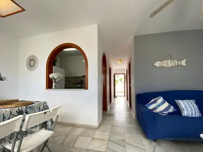 Cama o camas de una habitación en Apartamento BLANCO MOJACAR