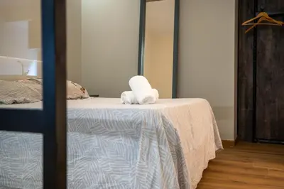 Cama o camas de una habitación en Apartamento Vermú