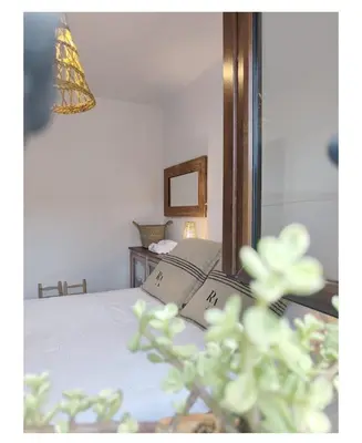 Cama o camas de una habitación en El Refugio de Alcolea, Alpujarra Almeriense