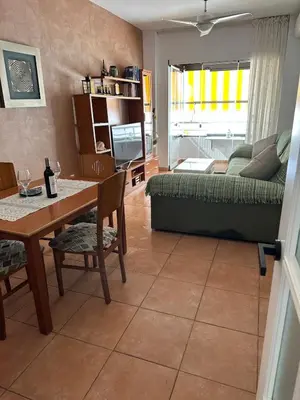 Zona de estar de Apartamento con vistas al mar en Balanegra