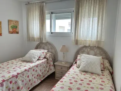 Cama o camas de una habitación en Amanecer en Vera