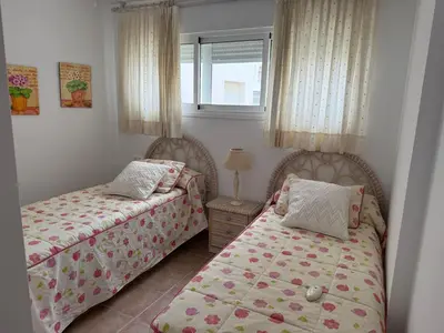 Cama o camas de una habitación en Amanecer en Vera