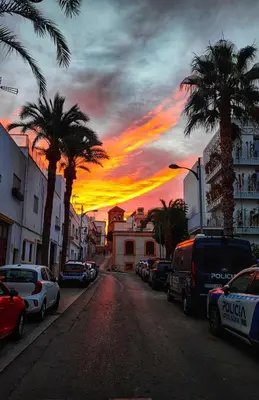 Amanecer o atardecer desde la casa o chalet o alrededores