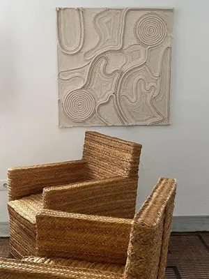 Zona de estar de Casa Esparto