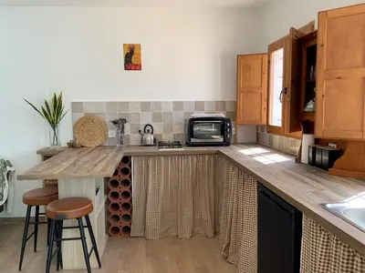 Una cocina o zona de cocina en Quality Rustic Retreat in Tabernas Countryside