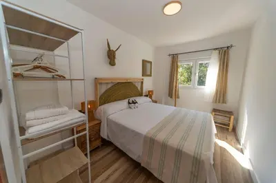 Cama o camas de una habitación en Cortijillo La molinera