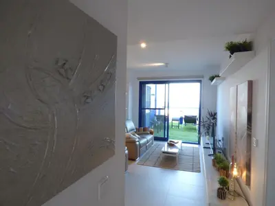Zona de estar de Casa con vista al mar