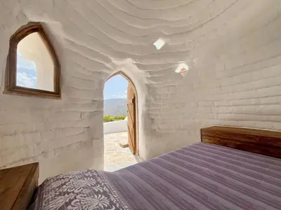 Cama o camas de una habitación en Camping Almocita-Alpujarra
