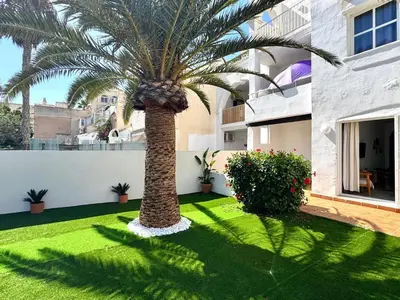 Jardín al aire libre en Apartment near Playa Serena & Golf Club