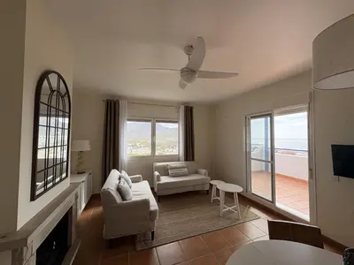 Cama o camas de una habitación en Atalaya Blanca