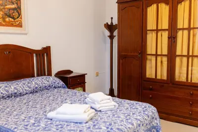 Cama o camas de una habitación en Casa Hermosamía