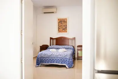 Cama o camas de una habitación en Casa Hermosamía