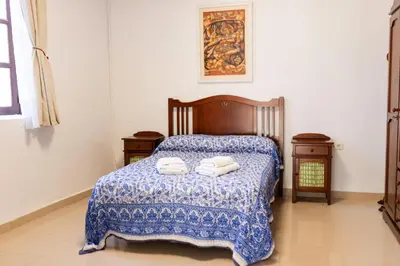 Cama o camas de una habitación en Casa Hermosamía