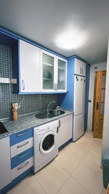 Una cocina o zona de cocina en Apartamento en Roquetas de Mar