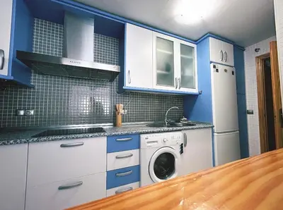 Una cocina o zona de cocina en Apartamento en Roquetas de Mar
